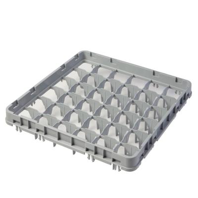 Nástavec koše full drop 500x500 mm šedý, model E1, Cambro, počet přihrádek: 36 (6x6), rozměr přihrádky: 73x73 mm, Světle šedá,…